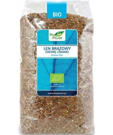  BIO PLANET Organic flaxseed (brown flax) 1 kg - BIO PLANET - Buy Online on GoSupps.com