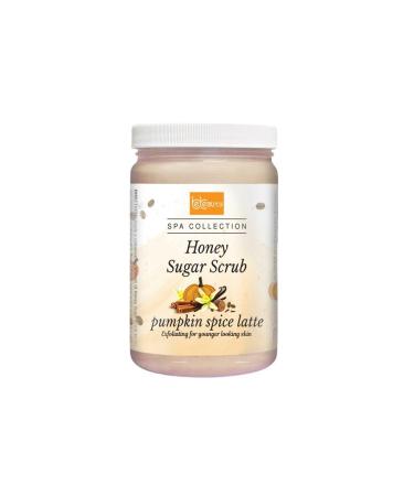 Pumpkin Spice Latte Honey Sugar Body Scrub Gentle Exfoliating Sugar Scrub with Hydrating Honey for Smooth Soft Skin by BeBeauty 32 Ounce
