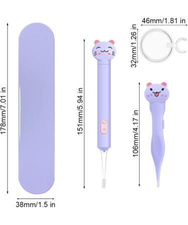 2 Pack Baby Nose and Ear Cleaner Nasal Booger and Ear Wax Removal Tool Nose Cleaner Tweezers with Light for Newborns Infants Adult Safely Clean Baby's Boogers Ear Wax Baby Must Have Items(Purple) - Buy Online on GoSupps.com