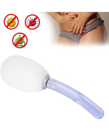 150ml Silicone Anal Shower Enema for Women | Reusable Vaginal Cleaner - White Silicone Ball Design - Buy Online on GoSupps.com