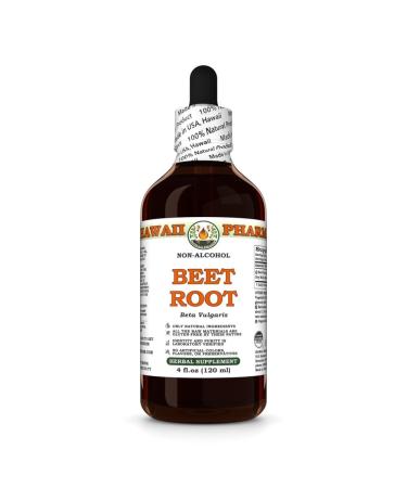 Beet Root Alcohol-Free Extract Glycerite for Digestive Wellness Supports Brain Function Boosts Balanced Energy Aids Nutrient Breakdown Encourages Natural Detoxification - 4 fl.oz 4 Fl Oz (Pack of 1)