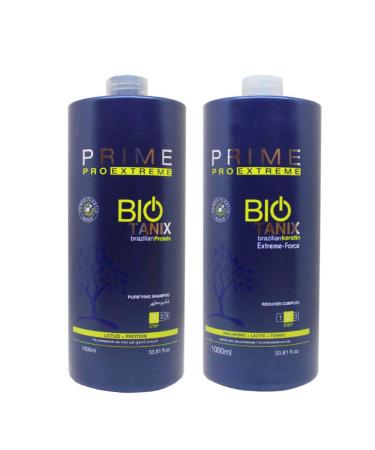 PRIME PRO EXTREME PRIME PRO EXTREME - BIO TANIX - Kit Lissage au Tanin - Taninoplastie - STEP 1 (1000 ml) + STEP 2 (1000 ml)