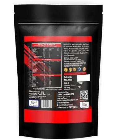MUSCLEBOLT 33 Gram Pro Whey Protein | Muscle Growth 5.2g BCAA 24g Protein | Muscle Recovery | Easy Digestion | 4.1g Glutamine for Increase strength & performance (Double Chocolate) - Buy Online on GoSupps.com
