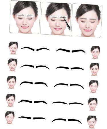 Didiseaon 10pcs Eyebrow Template Eyebrow Card Eyebrowhack Eyebrow Shaping Stencils Mold Stickers Eyebrow Shape - Buy Online on GoSupps.com