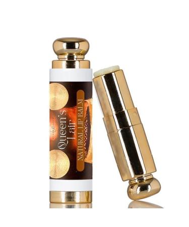 LATHER GREEN Queen s Lair Natural Lip Balm Moisturizing Lip Balm Stick with Shea Butter & Vitamin E Plant-Based Tint-Free Lip Care Suitable for All Ages