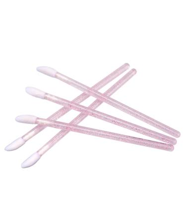 300PCS Glitter Crystal Lip Brush Disposable Applicators - Baby Pink Makeup Tool Kits - Buy Online on GoSupps.com