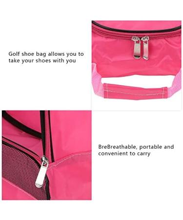 Shop Pink Golf Shoe Carrying Bag - Large Capacity Breathable Nylon for Golf & Tennis | International Shipping Available - Buy Online on GoSupps.com