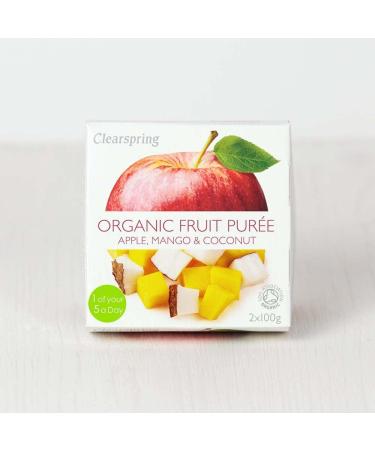 Clearspring Organic Fruit Pur e - Apple Mango & Coconut - Buy Online on GoSupps.com