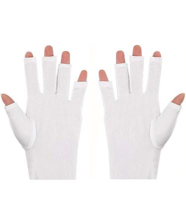 UV Shield Gloves for Gel Manicures - 2 Pair Anti UV Sunscreen Gloves for Women - Buy Online on GoSupps.com