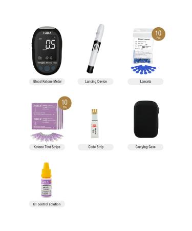 FORA Test N'GO Advance Voice Blood Ketone Kit - Keto Diet & Ketosis Monitoring (TN'G Checker) - Buy Online on GoSupps.com