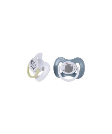 BEBE DOUCEUR Narval pacifier silicone physiological 0-6 months Ocean 2 pieces