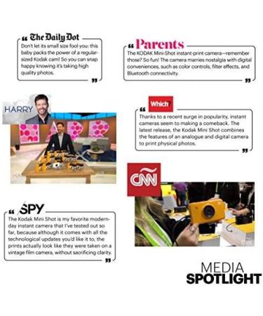 Kodak Mini Shot Wireless Instant Camera & Printer - Yellow (KOD-MSY) - Buy Online on GoSupps.com