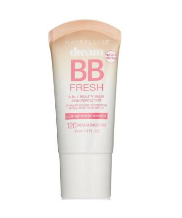 Maybelline Dream Fresh BB 8-in-1 Beauty Balm Skin Perfector SPF 30 Medium 1 oz (Pack of 3) 1 Ounce