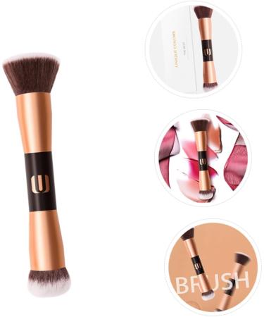 Beavorty 1Pc Double-ended makeup brush Beauty dual ended brush for makeup small blush brush liquid foundation brush Professional Makeup Brush highlight artificial fiber Kira travel - Buy Online on GoSupps.com