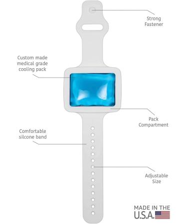 Body Cooling Wristband | Rapidly Lower Body Temperature | Stop Sweating | Workout Recovery | Heat Intolerance Relief - Buy Online on GoSupps.com