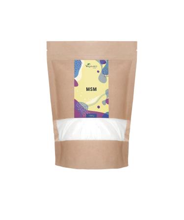 Pure MSM Powder 1kg Vegavero | Bag | Distilled Organic Sulphur | NO Additives & Non GMO | Lab-Tested Methylsulfonylmethane MSM Supplements | MSM Powder 1000g | Vegan 500 Servings (Pack of 1)