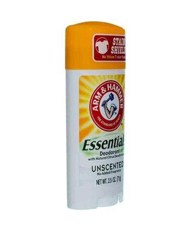 Arm & Hammer Essentials Natural Deodorant Unscented 2.5 Ounce (Pack of 4) - Buy Online on GoSupps.com