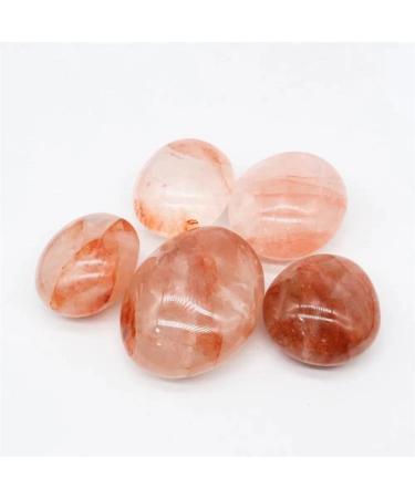 Specimen 1pc Natural 50mm-55mm Fire Quartz Palm Crystal Stone Giftfor DecorationStone Stone Crystal Reiki - Buy Online on GoSupps.com