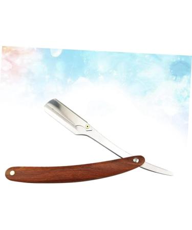 Minkissy 2-Pack Straight Edge Manual Razor - Stainless Steel Hairdresser Razor with Interchangeable Blades & Bamboo Handle - Buy Online on GoSupps.com