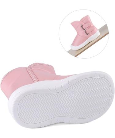 LACOFIA Toddler Winter Snow Boots | Anti-Slip Rubber Sole | Waterproof & Warm | 4 UK Child C Pink - Buy Online on GoSupps.com