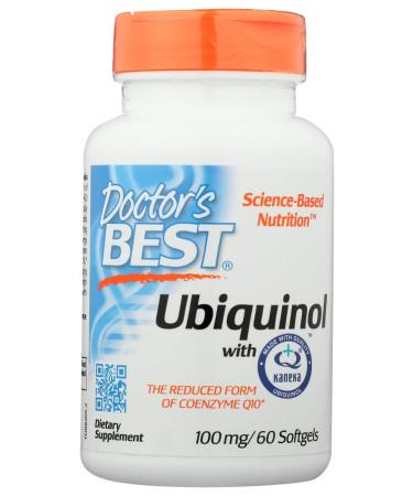 Best Ubiquinol featuring Kaneka's QH 100 mg 60 Softgels by Doctors Best (Pack of 3)