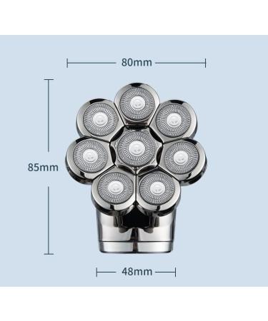 Buy 8-Blade Digital Display Electric Head Shaver for Bald Men - Rechargeable Multi-Function Razor with USB Charging | Perfect for Self-Shaving & Grooming - Buy Online on GoSupps.com