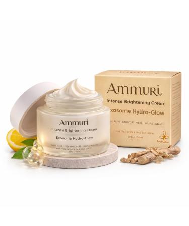 AMMURI Cr me claircissante intense avec technologie brevet e exosome acide kojique alpha arbutine glutathion correcteur de taches sombres 50 g