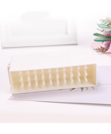lmoikesz 30 Holes Nail Art Drill Storage Box Bit Holder Cover Tool Plastic Dustproof Case Manicure Accessories Organizer Pink - Buy Online on GoSupps.com