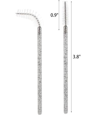 Tbestmax Lot de 300 bobines jetables pour mascara et extensions de cils - Noir - T te blanche 300 pi ces - Cristal-noir blanc - Buy Online on GoSupps.com