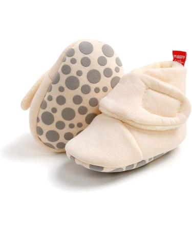 Matt Keely Baby Anti-Slip Soft Sole Winter Booties - Beige Style 1 | 0-6 Months - Buy Online on GoSupps.com
