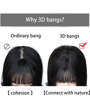Clip In Bangs Fake Bangs Hair Clip Clip On Bangs Human Hair Air Curtain Bangs For Women Clips Wispy Bangs Hair Extensions Fringe Hairpieces Curved Bangsr - Buy Online on GoSupps.com