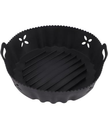 Zerodeko 3pcs Air Fryer Cooking Pot Air Fryer Supply Turkey Roasting Pan with Rack Baking Liner Blackx3pcs 20x6.5cmx3pcs - Buy Online on GoSupps.com