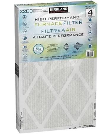 Buy Kirkland Signature High-Performance Oven Filter - 2200 Microparticles Allergen Reduction 4 Pack (16x25x1) 90 Days Supply Dual Airflow Technology International Shipping Available - Buy Online on GoSupps.com