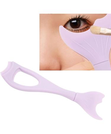 Silicone Mascara Shield Easy To Clean Prevent Spoiling Stencils Wing Tips Curved Reusable Multifunctional Purple for Women for Makeup Tool - Buy Online on GoSupps.com