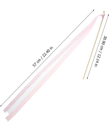 30pcs Heart-Shaped Pink Glitter Wedding Ribbon Sticks | Fairy Wands & Cosplay Decorations - Perfect for Events & Parties - Buy Online on GoSupps.com