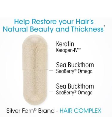 Silver Fern Hair Complex: 60-Day Supply Hair Supplement for Healthy Hair - Buy Online on GoSupps.com