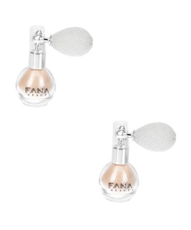 TEHAUX 2 Pcs Spray Glitter Mist Spray Bottle for Hair Body Spray Makeup Glitter Powder Sprayer Highlight Ivoryx2pcs 7x5.5cmx2pcs