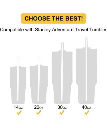 MLKSI 6 Pack Replacement Straws for Stanley 40 oz Tumbler - Reusable Plastic Straws with Cleaning Brush for Stanley Cup and Water Jug - Buy Online on GoSupps.com