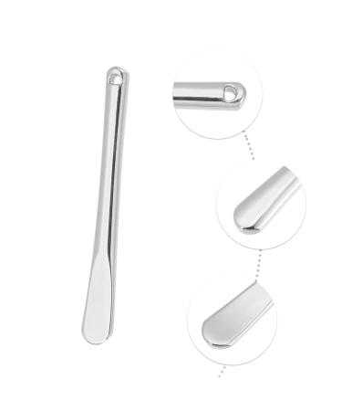 VOCOSTE 4 Pcs Makeup Spatula Set - Mini Spoon & Eye Cream Massage Sticks for Facial Cream - Zinc Alloy - Silver Tone - Buy Online on GoSupps.com