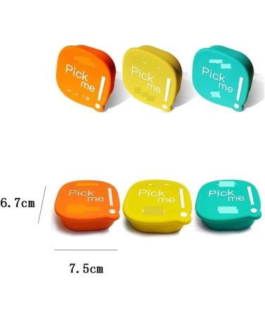 Buy Optometry Lens Container | Contact Lens Care Box | Silicone Storage Box in Green & Yellow - Buy Online on GoSupps.com