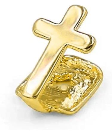 Fopytu Punk Cross Tooth Grill Cap - Gold Teeth Grills for Halloween Party & Cosplay Accessories - International Shipping Available - Buy Online on GoSupps.com