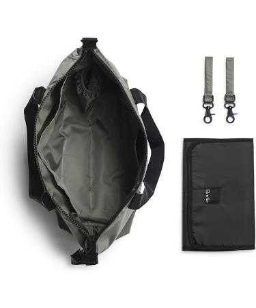 Elodie Details Soft Shell Changing Bag in Rebel Green - Tote Nappy Bag with Stroller Strap and Changing Mat - Buy Online on GoSupps.com