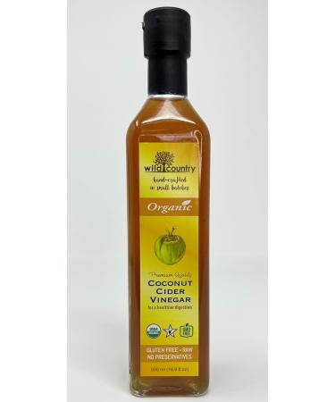 Wild Country Organic Coconut Cider Vinegar 16.9 Fl Oz / 500mL Apple Cider Vinegar Alternative/Replacement