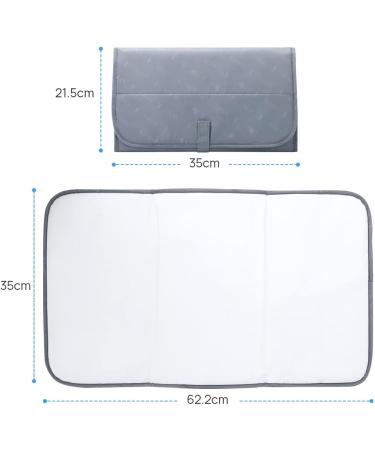 Lekebaby Foldable Travel Changing Mat Portable Baby Change Mat Grey A-grey - Buy Online on GoSupps.com