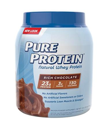 Pure Protein 100 % Whey Protein Rich Chocolate 1.6 Pounds