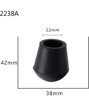 MCAORI Walking Stick Tip Pads End Rubber Caps Walking Cane Replaceable Tip Caps Hiking Stick Protectors Cover for Anti-Skid Tip - Buy Online on GoSupps.com