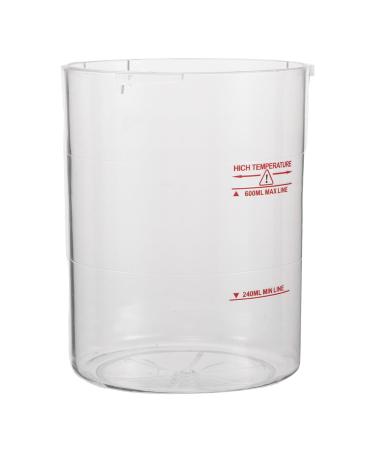 FOMIYES R servoir D'eau Vapeur en Plastique Abs Transparent 600 Ml pour Vaporisateur Facial Professionnel Gobelet de Rechange Compatible Soins du Visage en Institut et Usage Personnel