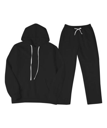 Hanxiulin men's training suit jogging suit sports suit casual zipper training suit pants men training suit pants sweatshirt sport suit black l