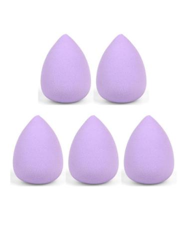 INFINIQUE CREATIONS Purple Makeup Beauty Foundation Blender Sponge Cosmetics Blending Puff - 5 Pieces
