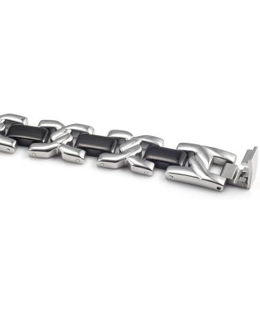 Magcopper 10-Piece Stainless Steel Magnetic Emergency Bracelet | Personalized Medical ID Bracelet 21.5cm/13mm - StB-4706AsBM12 - Buy Online on GoSupps.com